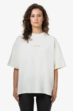 Bel Air Heavy Oversized Tee Vintage Washed Unbleached Espresso Gum