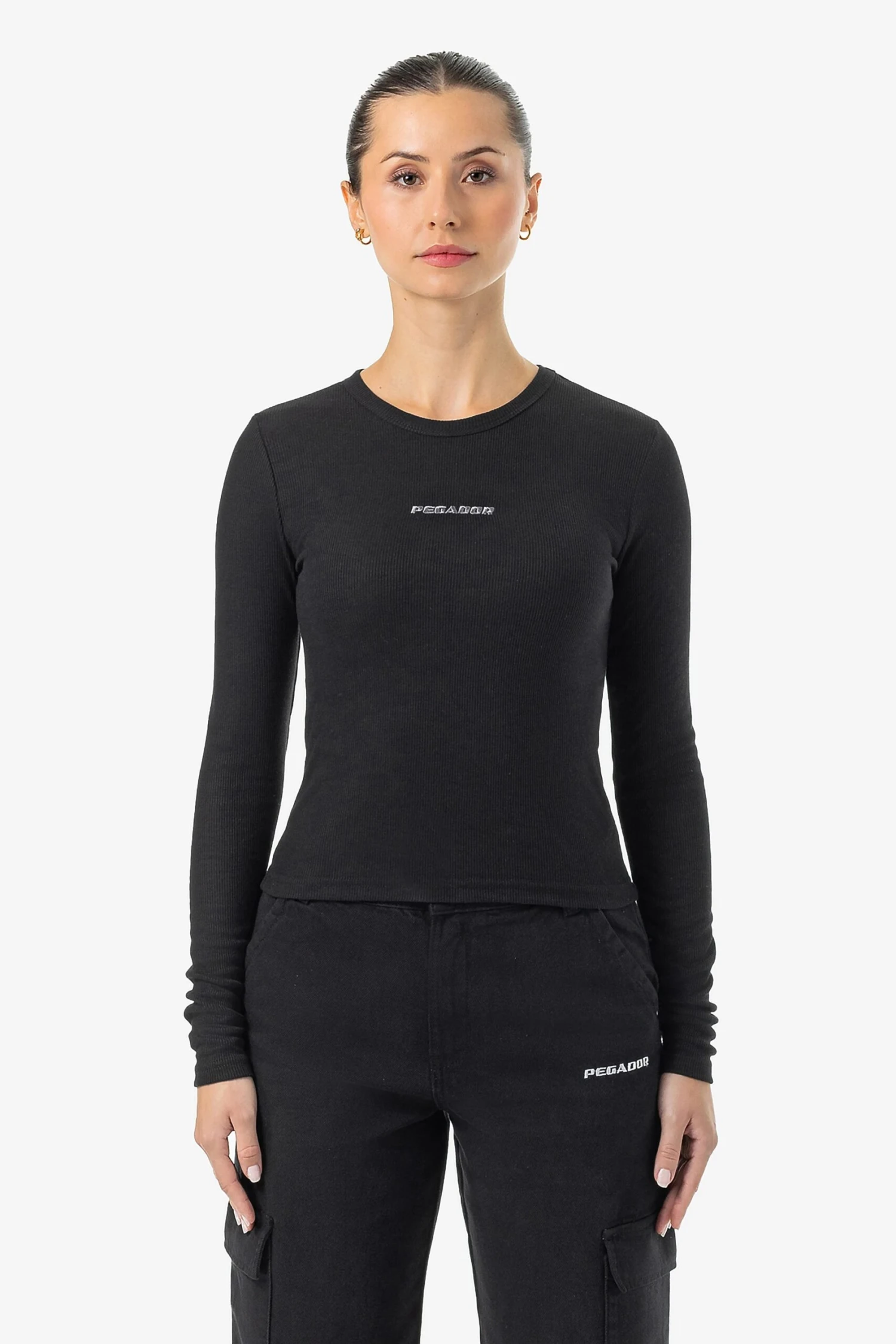 Nina Longsleeve Washed Black Dark Grey 1 Nina Longsleeve Washed Black Dark Grey