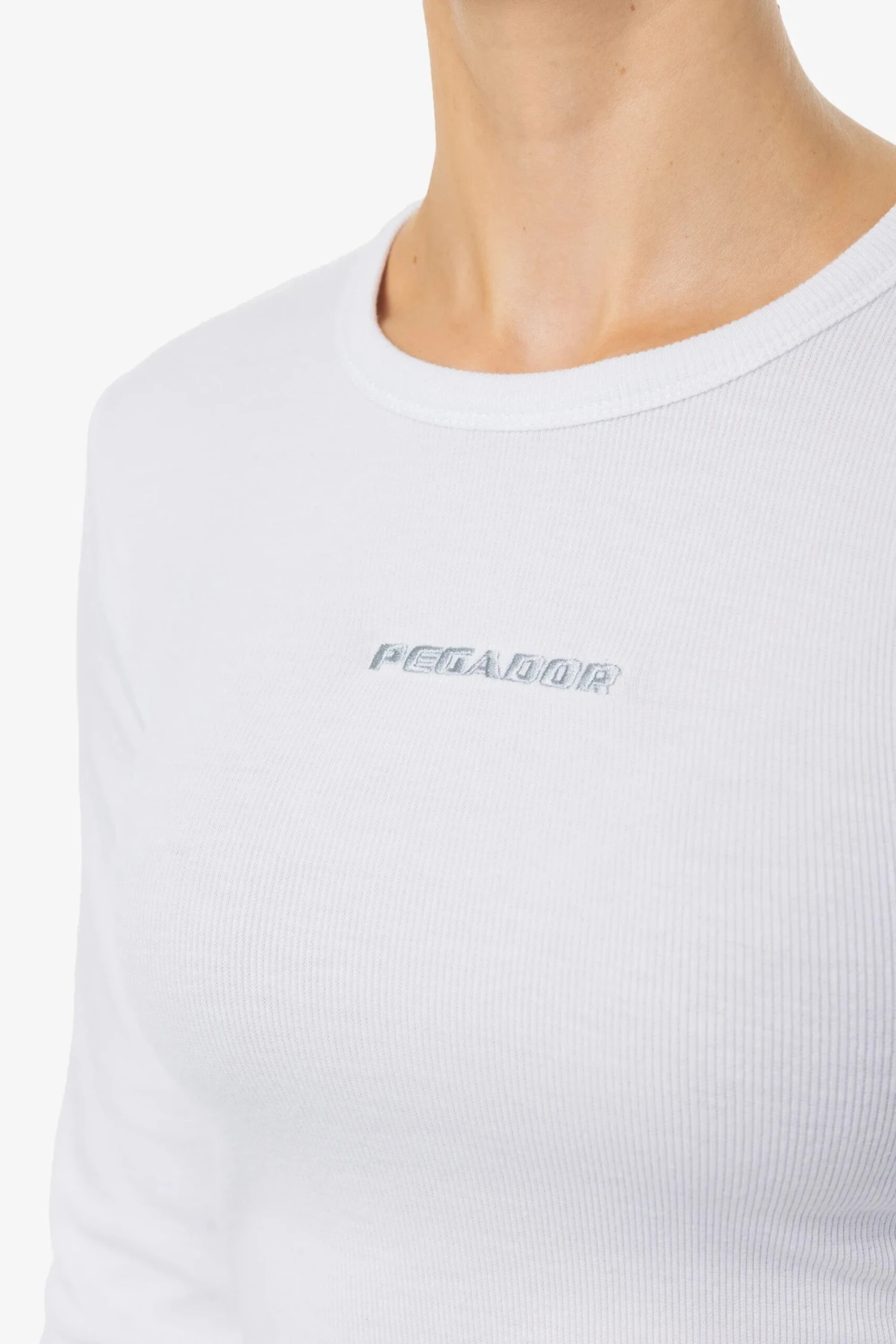 Nina Longsleeve White Light Grey 5 Nina Longsleeve White Light Grey - Image 5