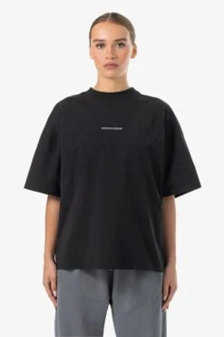 Bracy Heavy Oversized Tee Washed Black Dark Grey Gum