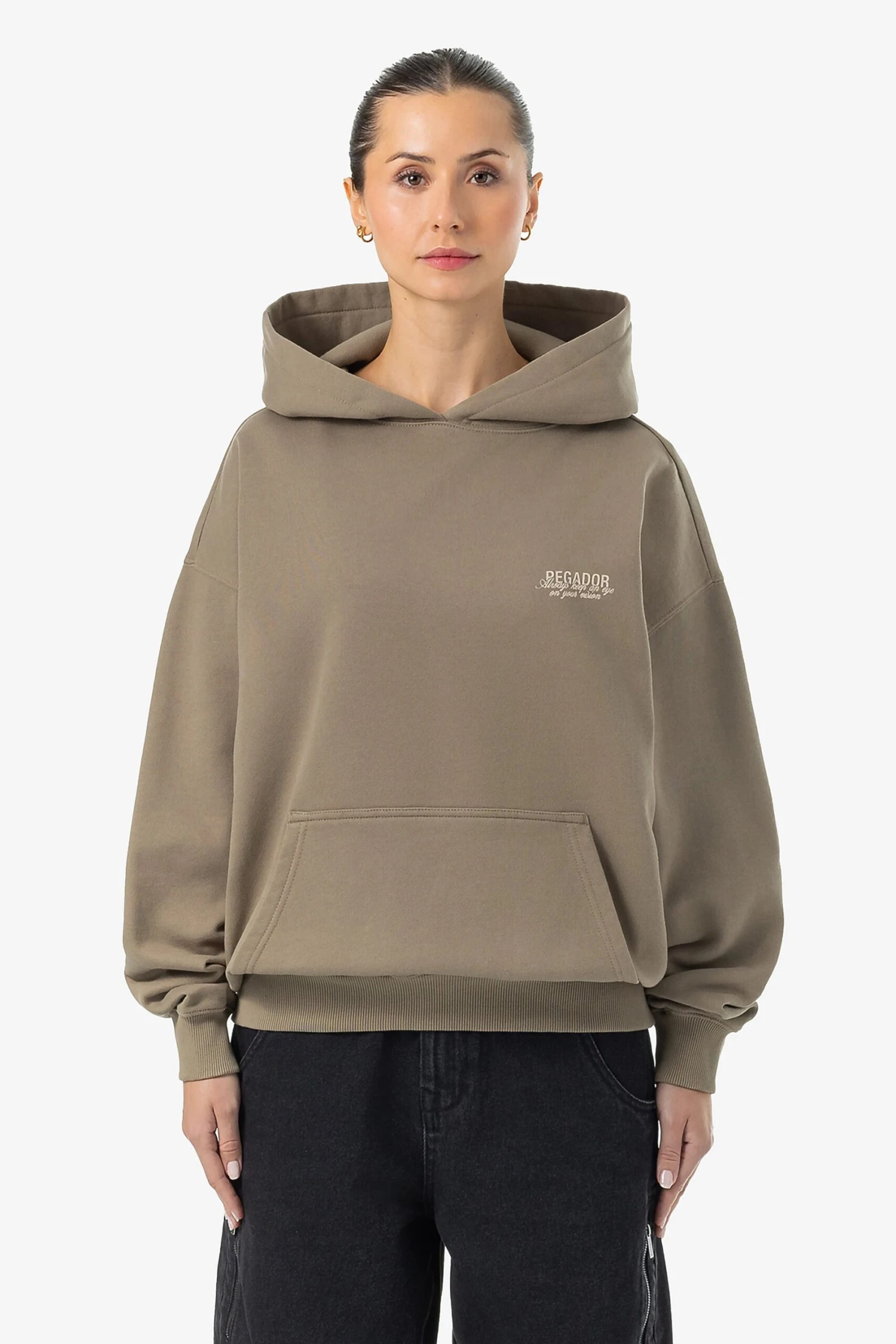 Akira Oversized Hoodie Washed Desert Taupe 3 Akira Oversized Hoodie Washed Desert Taupe - Image 3