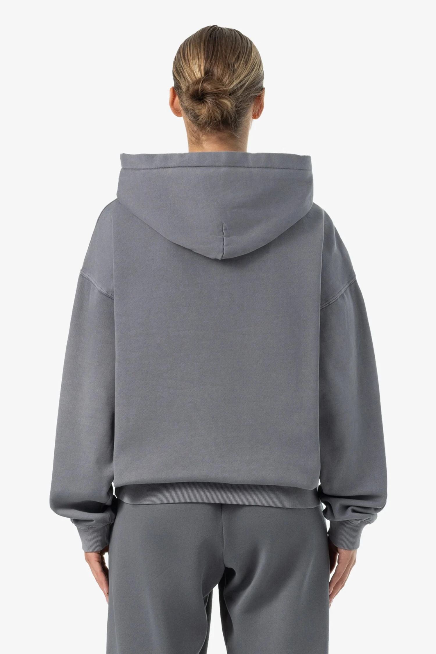 Clarita Logo Oversized Hoodie Vintage Grey Grey 4 Clarita Logo Oversized Hoodie Vintage Grey Grey - Image 4