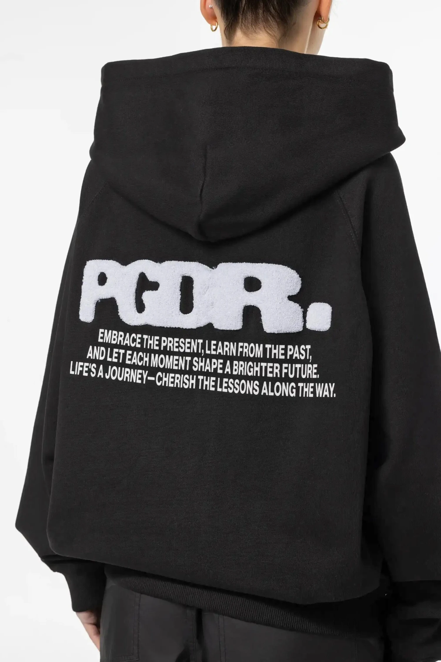 Dee Oversized Sweat Jacket Washed Black 5 Dee Oversized Sweat Jacket Washed Black - Image 5