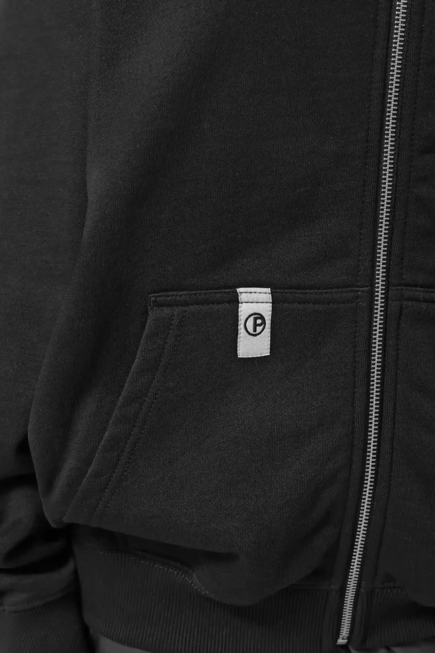 Dee Oversized Sweat Jacket Washed Black 7 Dee Oversized Sweat Jacket Washed Black - Image 7