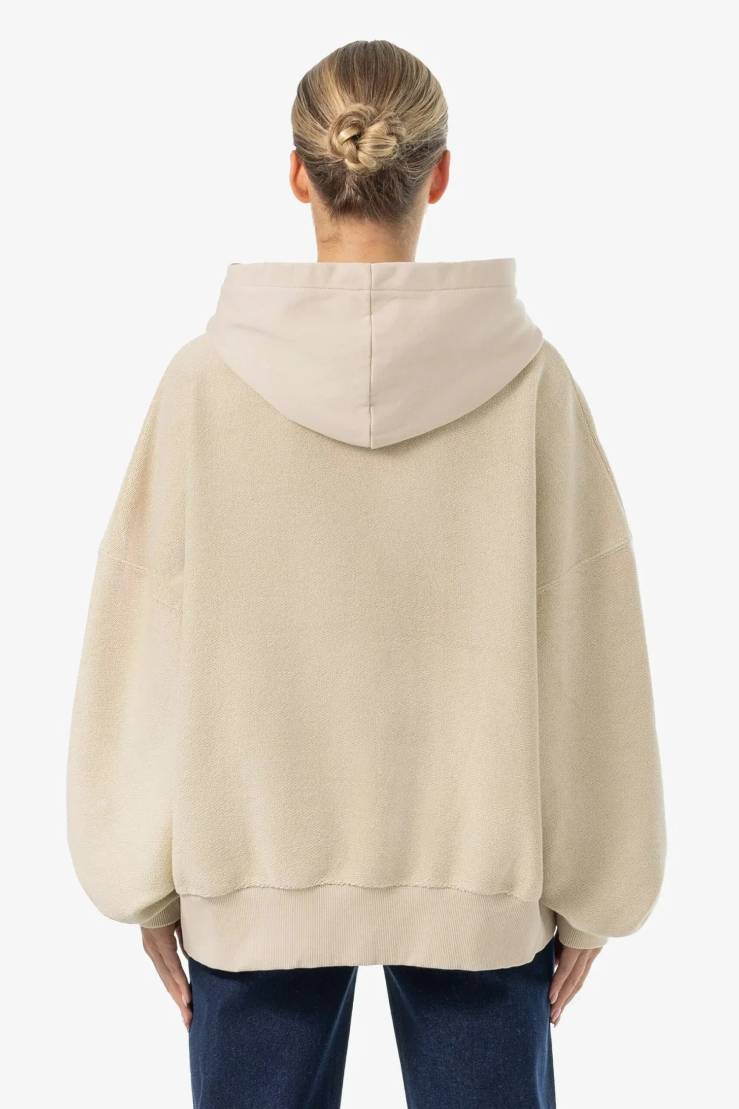 Estela Inside-Out Oversized Hoodie Light Beige 4 Estela Inside-Out Oversized Hoodie Light Beige - Image 4
