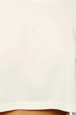 Layla Oversized Cropped Tee Vintage Washed Unbleached Gum -Pegador Sale Store PEGADOR E COMMERCE FINER THINGS FEMALE43082