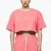 Layla Oversized Cropped Tee Vintage Washed Strawberry Gum -Pegador Sale Store PEGADOR E COMMERCE FINER THINGS FEMALE43185 1