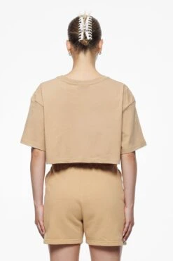 Layla Oversized Cropped Tee Vintage Washed Espresso Gum -Pegador Sale Store PEGADOR E COMMERCE FINER THINGS FEMALE43198 1