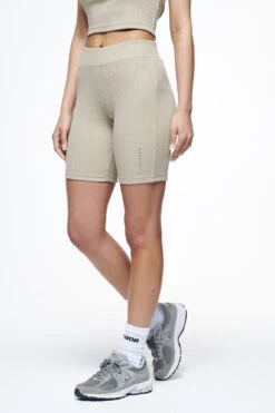 Barrie Rib Biker Shorts Vintage Washed Espresso -Pegador Sale Store PEGADOR FINER THINGS ECOMMERCE MALE PANTS0684