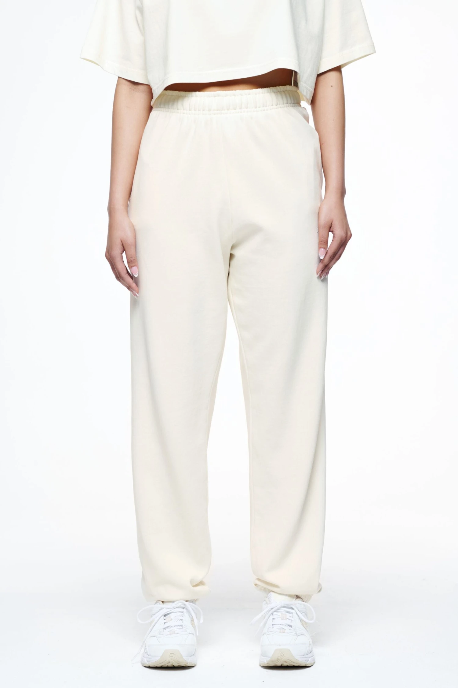 Villa High Waisted Sweat Pants Vintage Washed Unbleached Gum 3 Villa High Waisted Sweat Pants Vintage Washed Unbleached Gum - Image 3