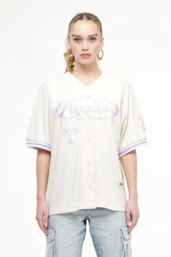 Angeles Oversize Baseball Shirt Angels Cream -Pegador Sale Store PEGADOR TRUST THE PROCESS ECOMMERCE MALE31138