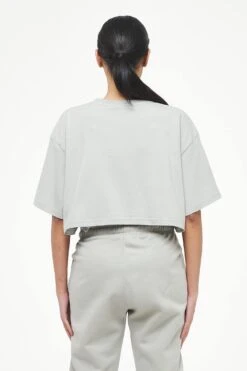 Layla Oversized Cropped Tee Vintage Washed Quiet Gray Gum -Pegador Sale Store PEGADOR TRUST THE PROCESS ECOMMERCE MALE31716