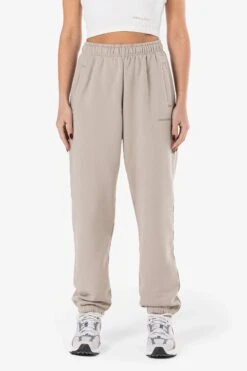 Villa High Waisted Sweat Pants Washed Dark Stone Gum