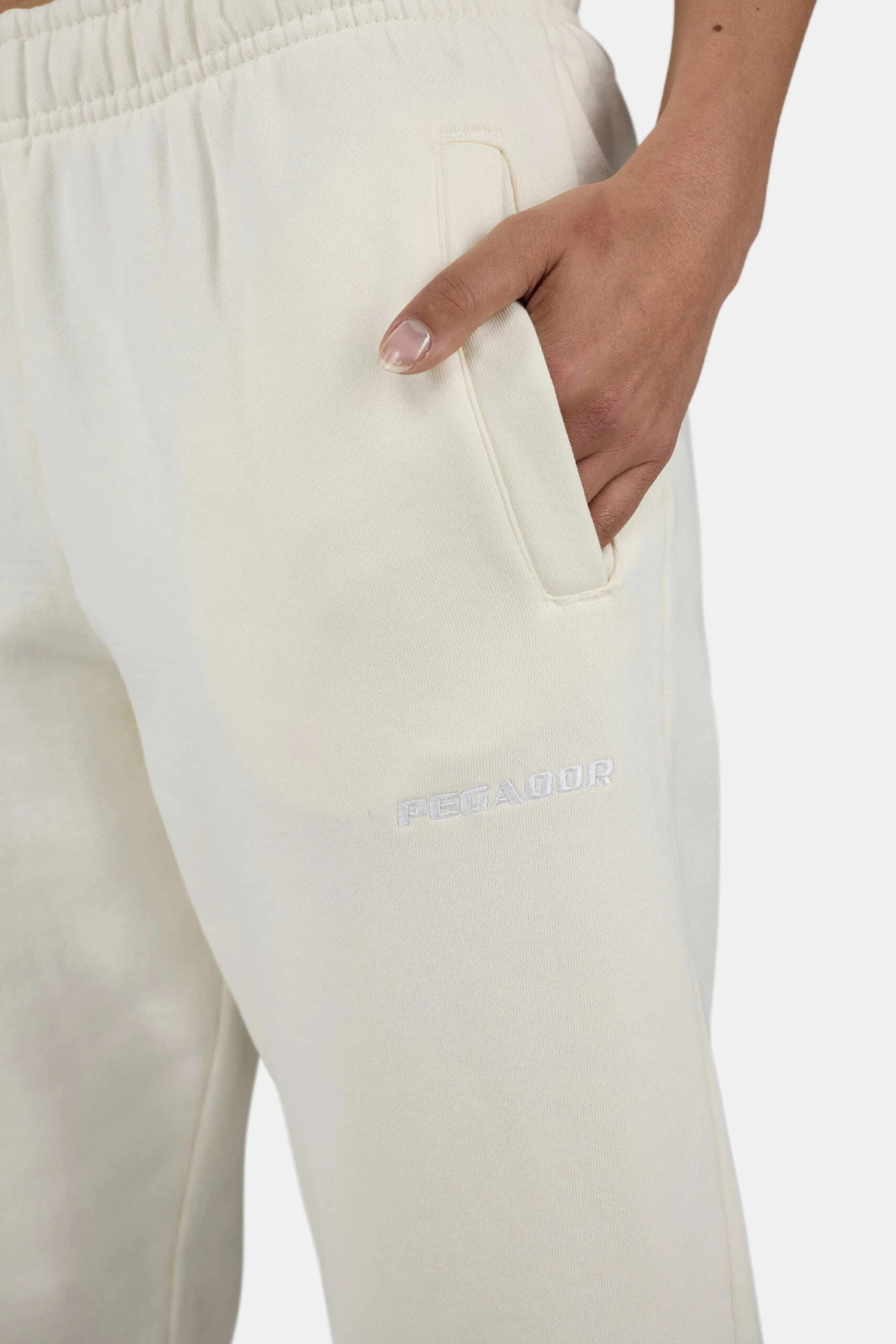 Villa High Waisted Sweat Pants Washed Unbleached White 5 Villa High Waisted Sweat Pants Washed Unbleached White - Image 5