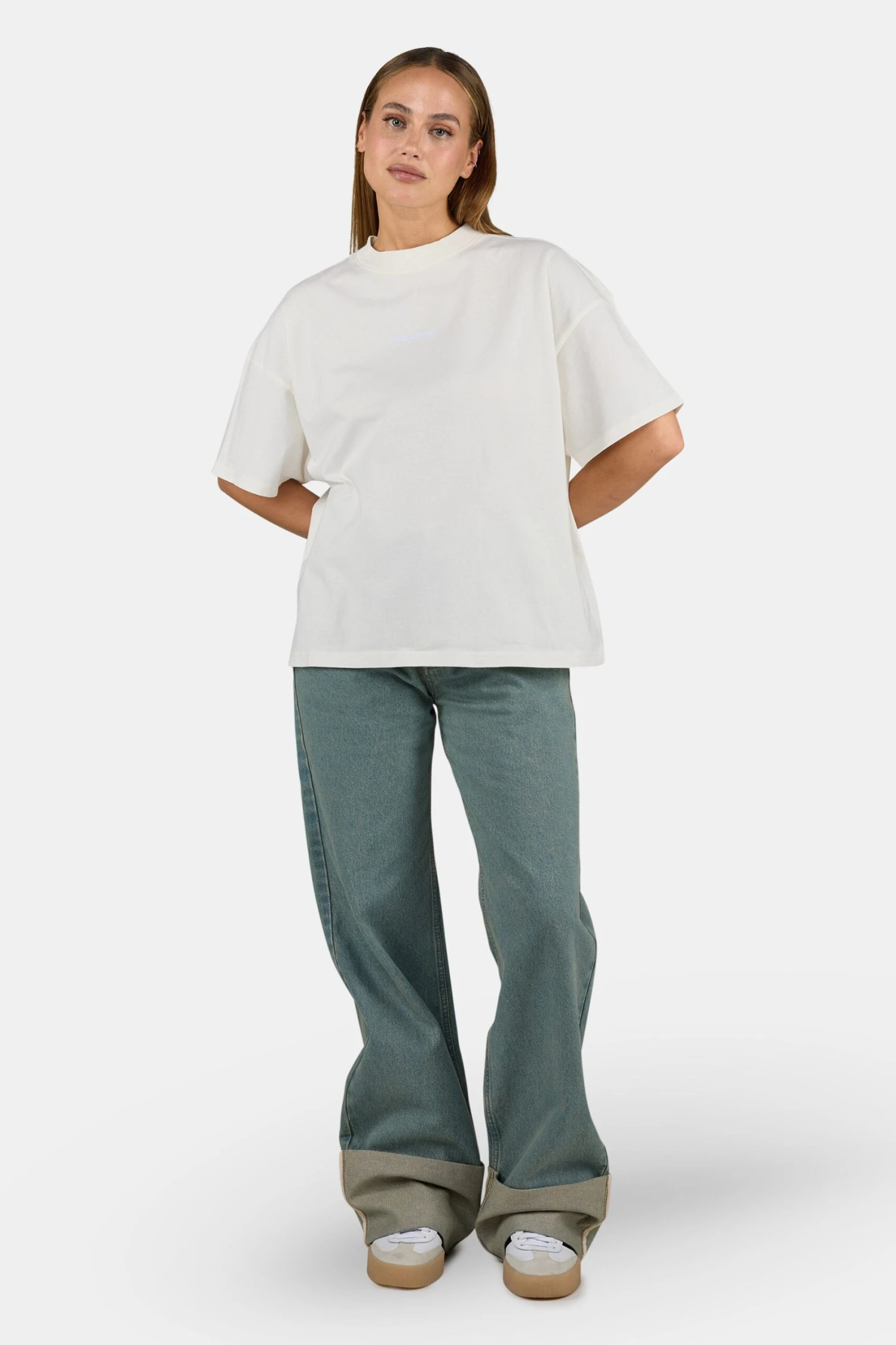 Arendal Logo Heavy Oversized Tee Washed Unbleached 2 Arendal Logo Heavy Oversized Tee Washed Unbleached - Image 2