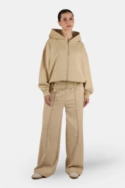 Ramira Oversized Sweat Jacket Washed Cappuccino -Pegador Sale Store PGDR 3554 604 RAMIRA OVERSIZED SWEAT JACKET WASHED CAPPUCCINO 3526