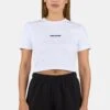 Ines Cropped Baby Tee White Black
