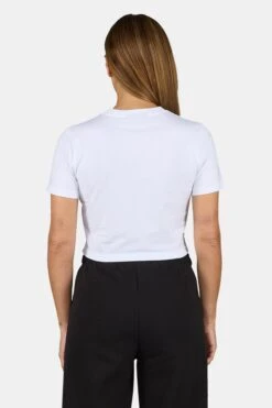 Ines Cropped Baby Tee White Black 8 Ines Cropped Baby Tee White Black -Pegador Sale Store PGDR 3570 004 001 Ines Cropped Baby Tee White Black 5673