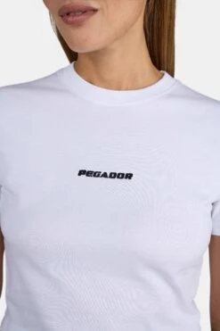 Ines Cropped Baby Tee White Black 9 Ines Cropped Baby Tee White Black -Pegador Sale Store PGDR 3570 004 001 Ines Cropped Baby Tee White Black 5678