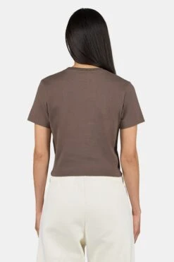 Ines Cropped Baby Tee Washed Cozy Brown White 8 Ines Cropped Baby Tee Washed Cozy Brown White -Pegador Sale Store PGDR 3570 576 004 6988