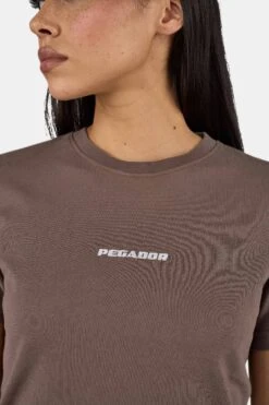 Ines Cropped Baby Tee Washed Cozy Brown White 9 Ines Cropped Baby Tee Washed Cozy Brown White -Pegador Sale Store PGDR 3570 576 004 6990