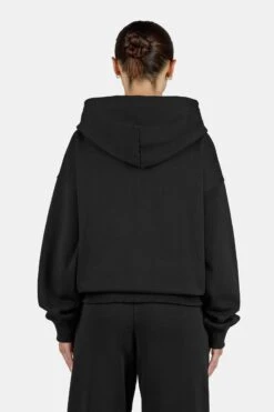 Clarita Oversized Sweat Jacket Washed Black White -Pegador Sale Store PGDR 3997 002 004 CLARITA OVERSIZED SWEATJACKET WASHED BLACK WHITE 2819