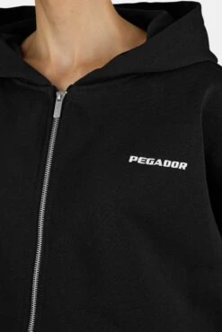 Clarita Oversized Sweat Jacket Washed Black White -Pegador Sale Store PGDR 3997 002 004 CLARITA OVERSIZED SWEATJACKET WASHED BLACK WHITE 2821