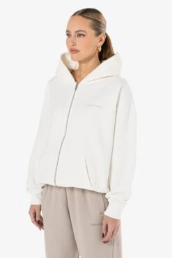 Clarita Oversized Sweat Jacket Washed Warm White Gum -Pegador Sale Store PGDR 3997 551 315 WASHEDWARMWHITEGUM 0198 f8a5f58c 4d49 4aef 8890 5886fc298128