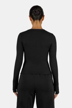 Nina Longsleeve Washed Black White -Pegador Sale Store PGDR 4280 002 004 NINA LONG SLEEVE WASHED BLACK WHITE 23130