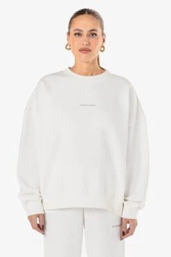 Tory Logo Oversized Sweater Washed Warm White -Pegador Sale Store PGDR 4700 551 WASHEDWARMWHITE 0881 7e273425 950e 4551 a2f5 803e006321e9