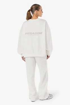 Tory Logo Oversized Sweater Washed Warm White -Pegador Sale Store PGDR 4700 551 WASHEDWARMWHITE 0892 9897f793 987e 40a5 b12f 4321355d100b
