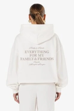 Ella Oversized Hoodie Washed Warm White