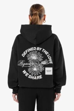 Serena Oversized Hoodie Washed Black