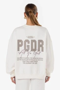 Crissy Oversized Sweater Washed Warm White