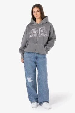 Loni Oversized Sweat Jacket Vintage Grey -Pegador Sale Store PGDR 4729 386 VINTAGEGREY 0321