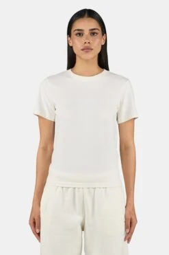 Yona Slim Tee Washed Unbleached White