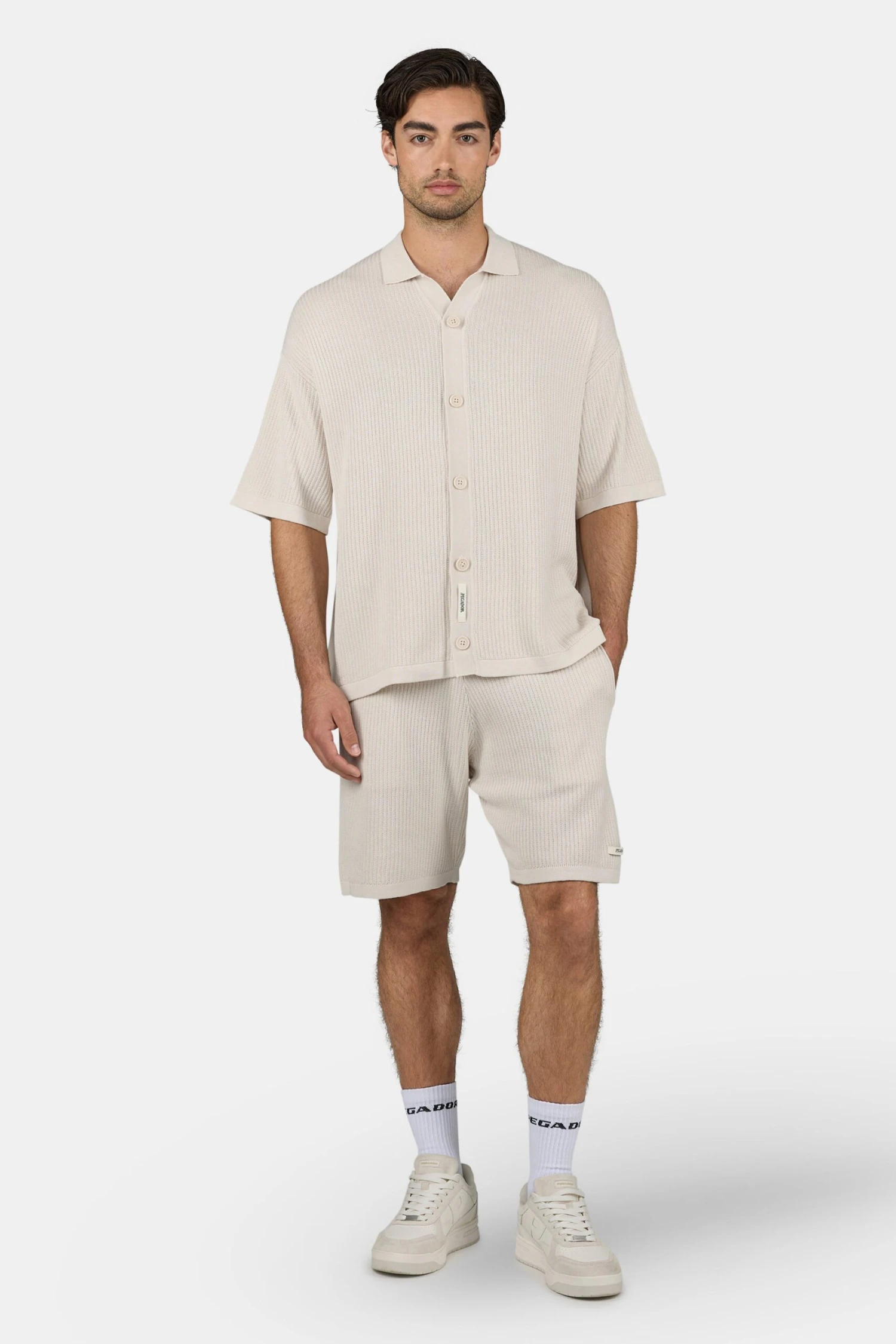 Campbell Knit Shirt Dark Unbleached 2 Campbell Knit Shirt Dark Unbleached - Image 2