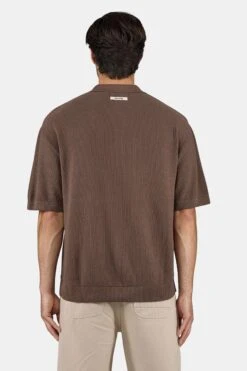 Campo Knit Polo Shirt Cozy Brown -Pegador Sale Store PGDR 6061 566 Campo Knit Polo Shirt Cozy Brown 1212