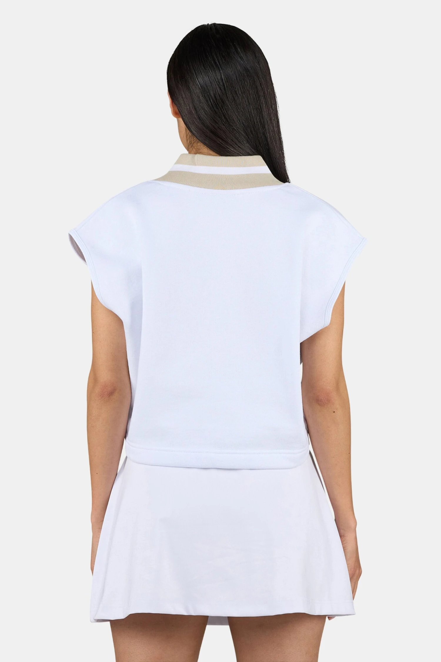 Junta V-Neck Vest White 3 Junta V-Neck Vest White - Image 3