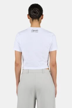 Tinca Cropped Baby Tee White -Pegador Sale Store PGDR 6075 004 Tinca Cropped Baby Tee White 5794