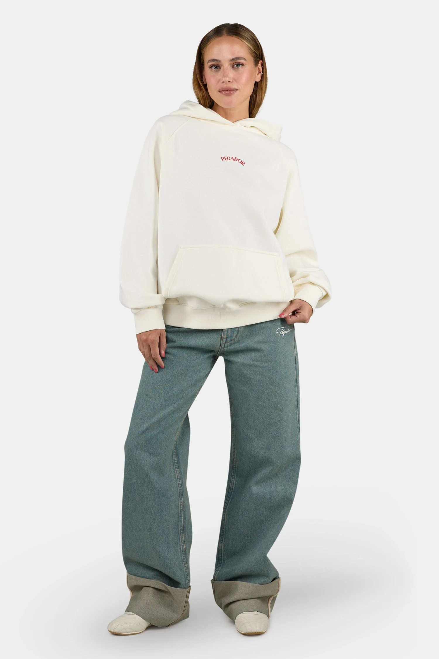 Malli Oversized Raglan Hoodie Washed Unbleached 2 Malli Oversized Raglan Hoodie Washed Unbleached - Image 2