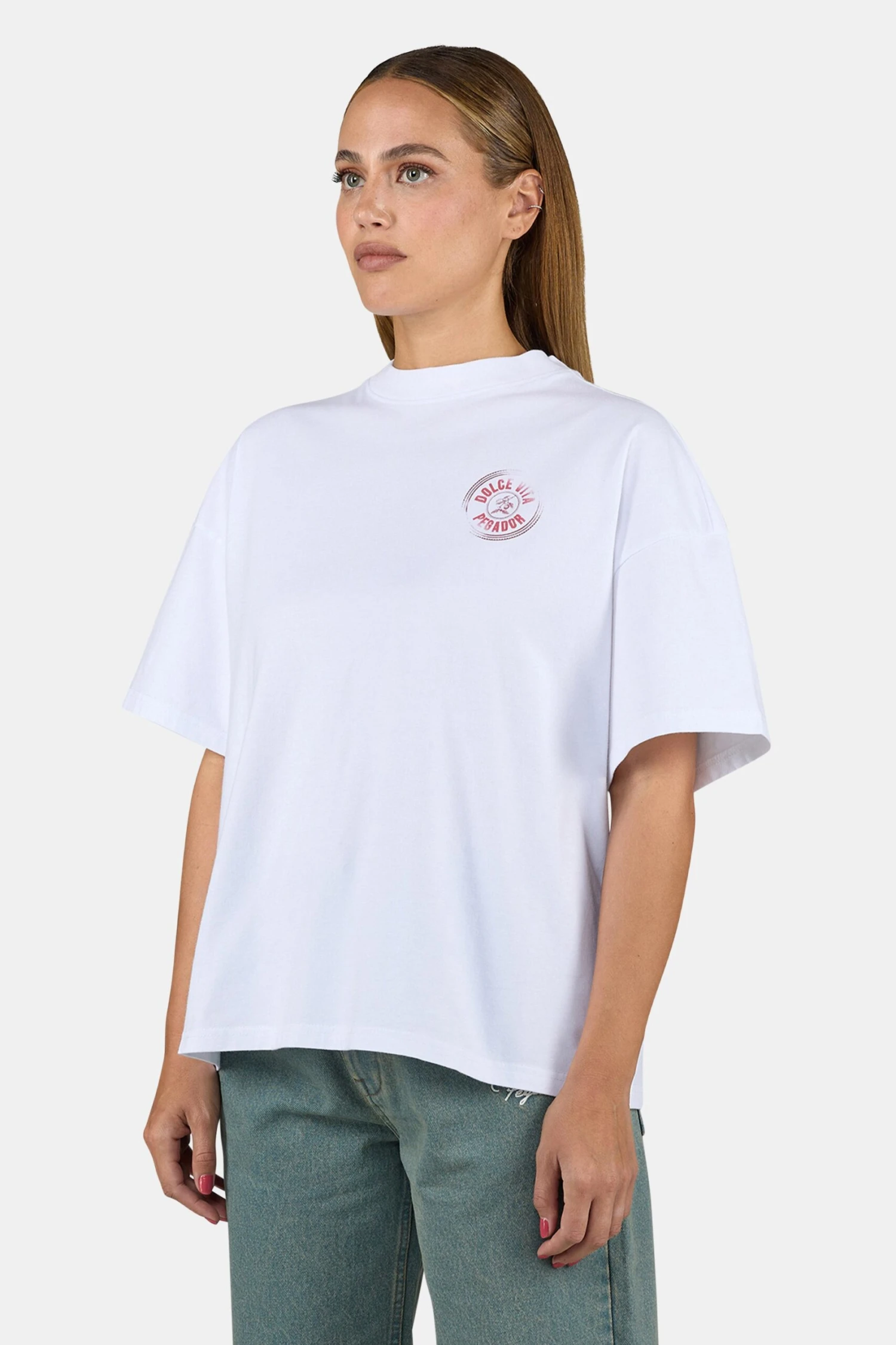 Nadia Heavy Oversized Tee White 4 Nadia Heavy Oversized Tee White - Image 4