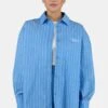 Monro Oversized Blouse Ocean Blue White -Pegador Sale Store PGDR 6107 591 004 Monro Oversized Blouse Ocean Blue White 6334