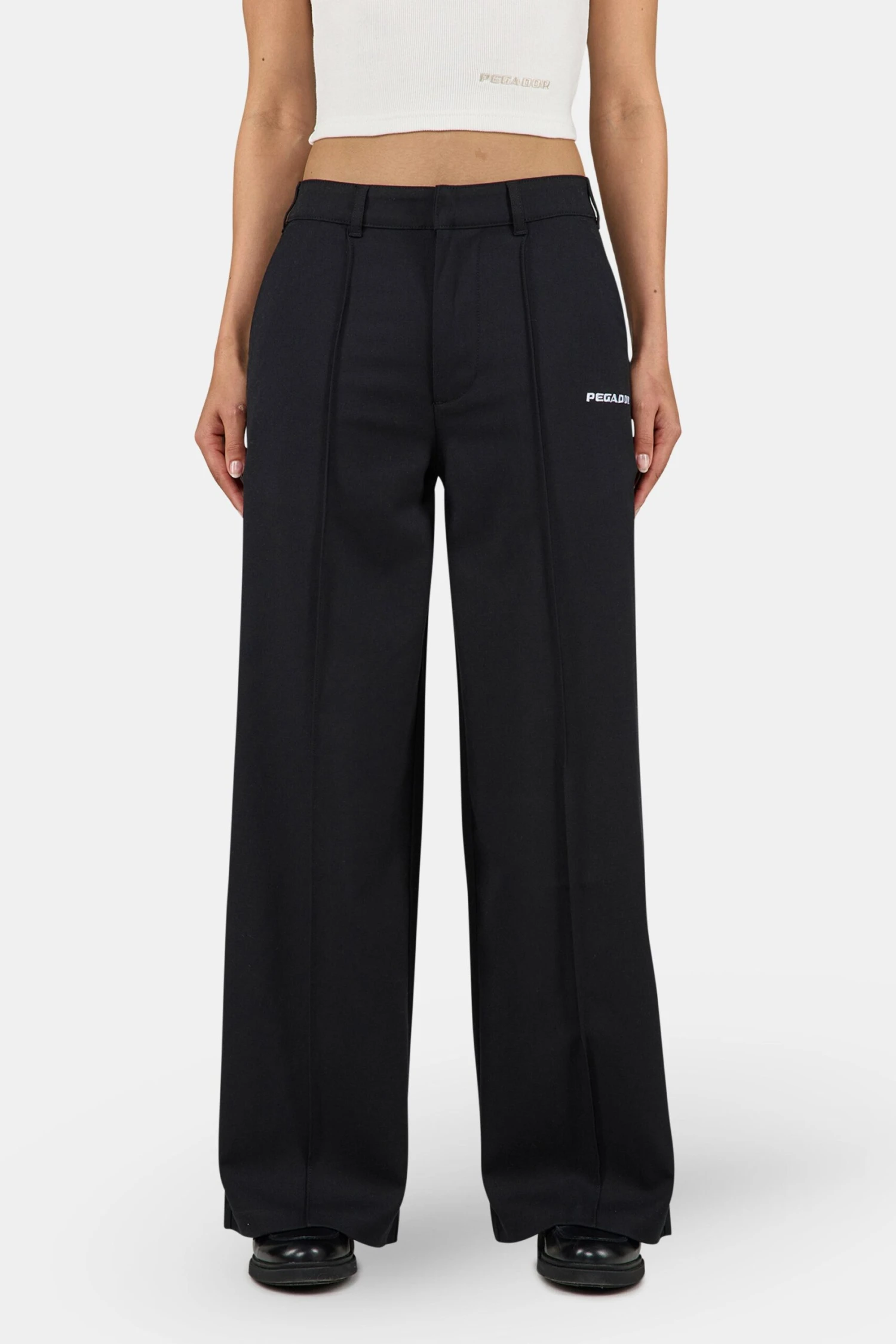 Solaya Suit Pants Black White 1 Solaya Suit Pants Black White