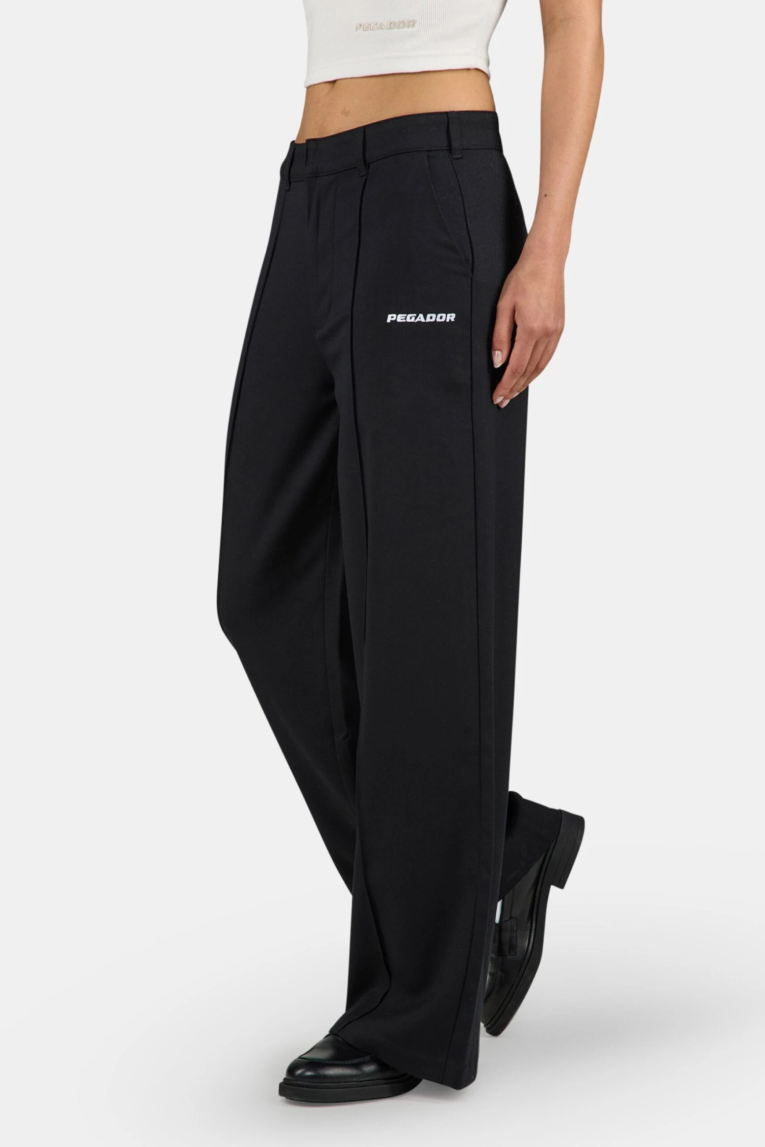 Solaya Suit Pants Black White 3 Solaya Suit Pants Black White - Image 3