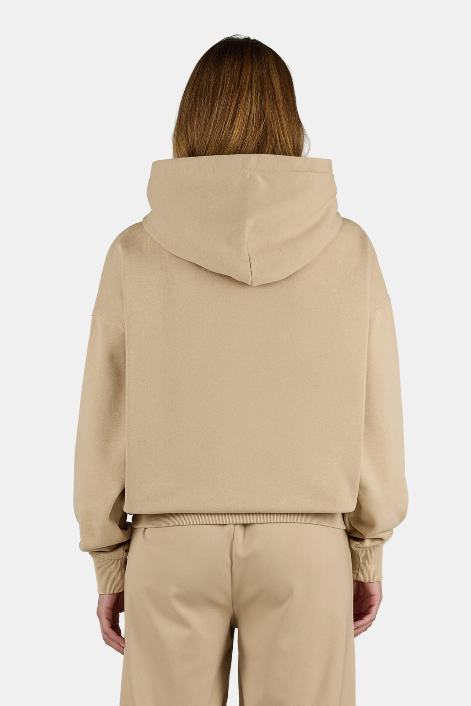 Clarita Logo Oversized Hoodie Washed Cappuccino White 4 Clarita Logo Oversized Hoodie Washed Cappuccino White - Image 4
