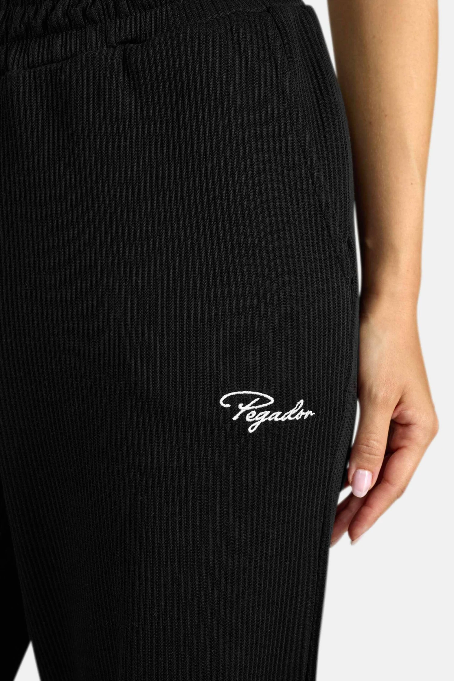 Dayita Loose Rib Pants Washed Black 5 Dayita Loose Rib Pants Washed Black - Image 5