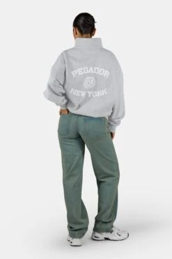 Frieda Oversized Halfzip Sweater Heather Grey 13 Frieda Oversized Halfzip Sweater Heather Grey -Pegador Sale Store PGDR 6210 224 FRIEDA OVERSIZED HALFZIP HEATHER GREY 22784