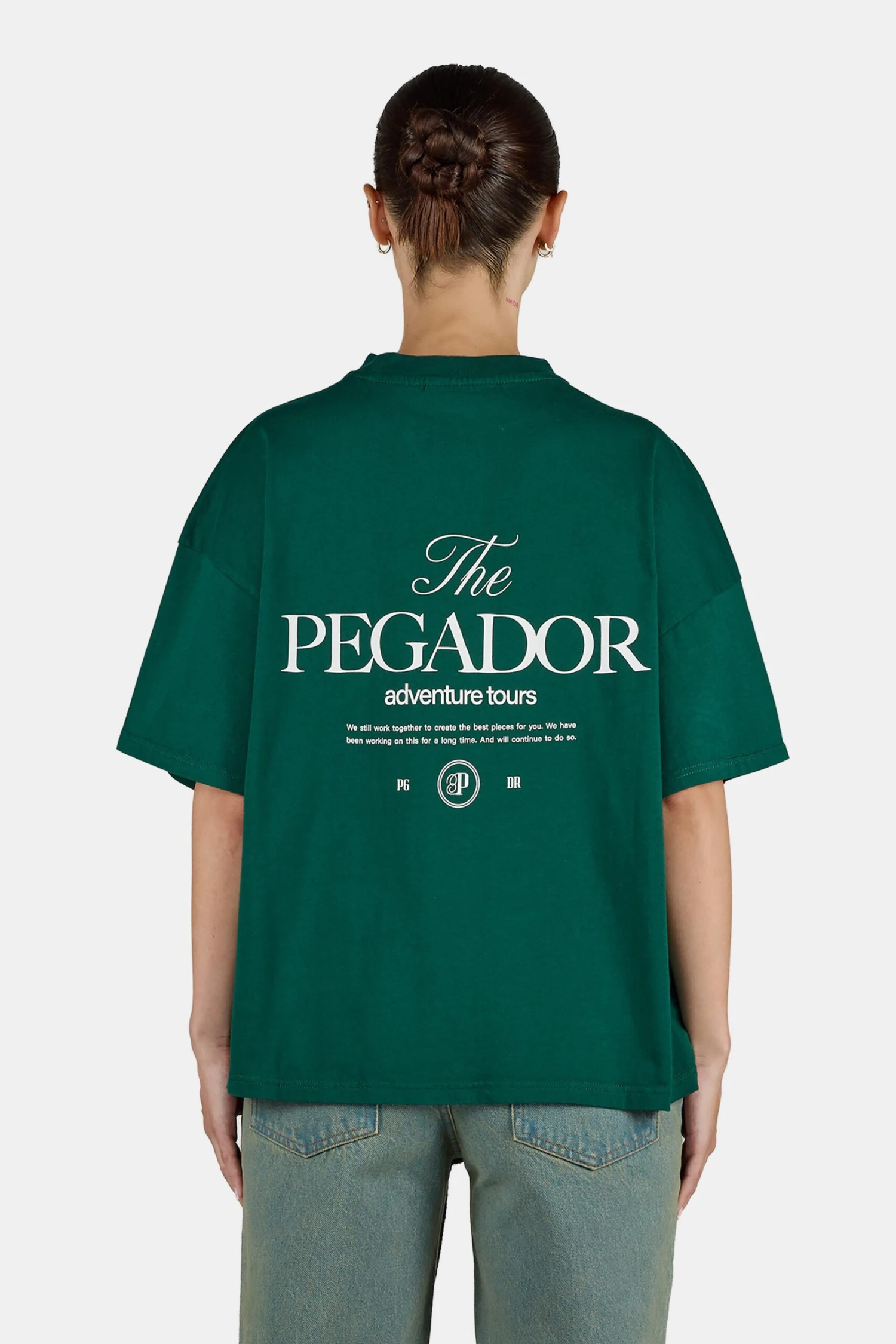 Palai Heavy Oversized Tee Washed Dark Green