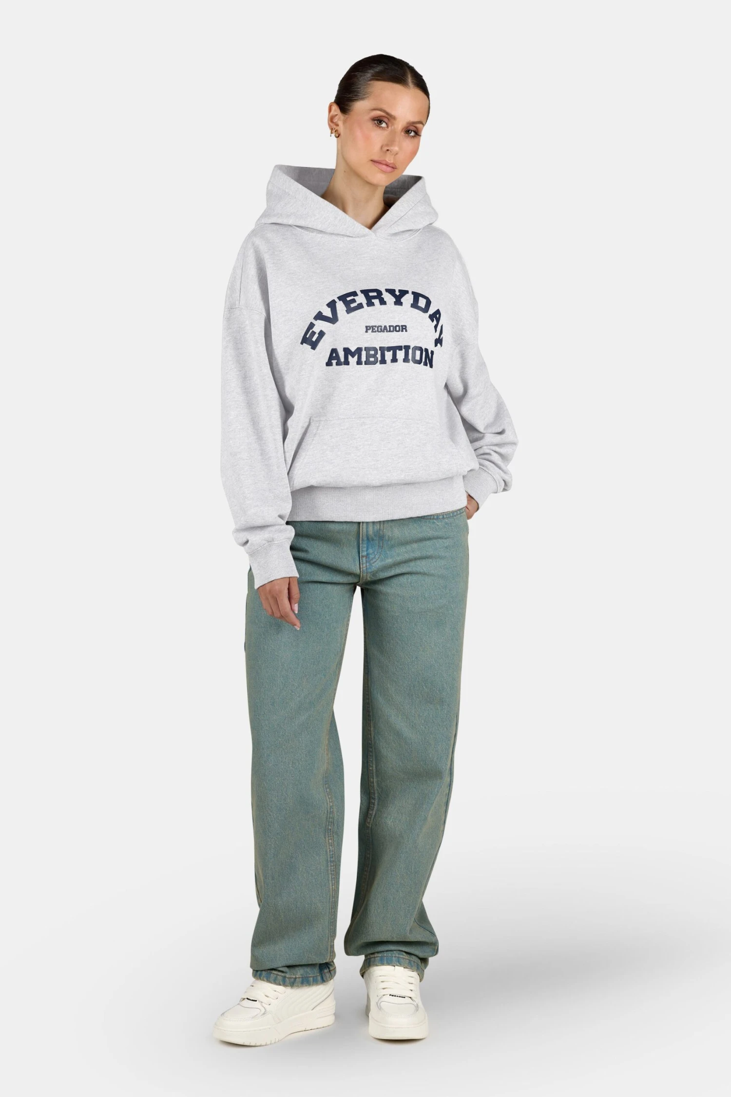 Tulia Oversized Hoodie Heather Grey 2 Tulia Oversized Hoodie Heather Grey - Image 2